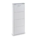 Meuble à chaussures KIBO 4 Compartiments, Blanc Don Hierro – Image 3