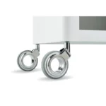 Meuble rangement salle de bain, cuisine, bureau. étagère avec tiroir. style scandinave, 42 x 31 x 82 cm., blanc-inox, thelma Don Hierro – Image 6