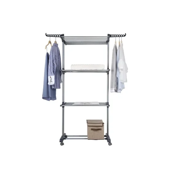 Séchoir à Linge sur 3 Couches pliable intérieur Vendos85