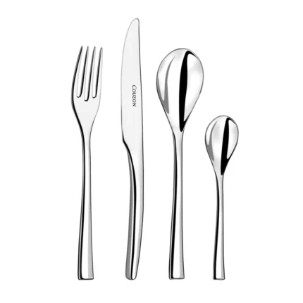 Steel - Ménagère 86 pièces en coffre bois Couzon