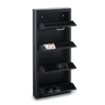 Meuble à chaussures KIBO 4 Compartiments, Noir Don Hierro – Image 2