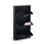 Meuble à chaussures KIBO 3 Compartiments, Noir Don Hierro – Image 2