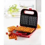 Gaufrier multifonctions 5 plaques 750 W Snack Party rouge Domo – Image 6