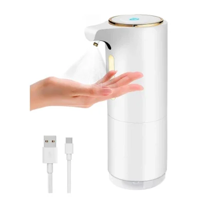 Distributeur de désinfection automatique rechargeable de 300 ml blanc Vendos85