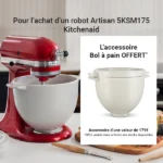 Robot artisan noir 5KSM175PS avec accessoires supplémentaires Kitchenaid – Image 3