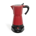 Cafetière électrique Italienne rouge 6 tasses 480 W Livoo