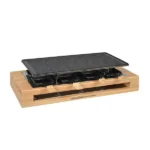Appareil à raclette Bamboo 8 poêlons et 2 double poêlons 1500 W KCWOOD.8.MAXI Kitchen Chef Professional – Image 2