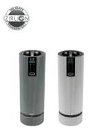 Line Electric Coffret cadeau - Duo de moulins à poivre et à sel électriques rechargeables, u'Select, carbone et aluminium, 15 cm - 6in. Peugeot