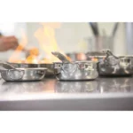 Batterie de cuisine 7 pièces tout inox Castel’Pro Cristel – Image 2