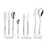 Side - Ménagère 48 pièces en coffre bois Couzon – Image 6