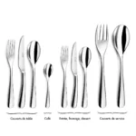 Haikou - Ménagère 24 pièces en coffret Couzon – Image 4