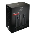 Coffret duo de moulins à poivre et à sel électriques Line noir mat 15 cm Peugeot – Image 6