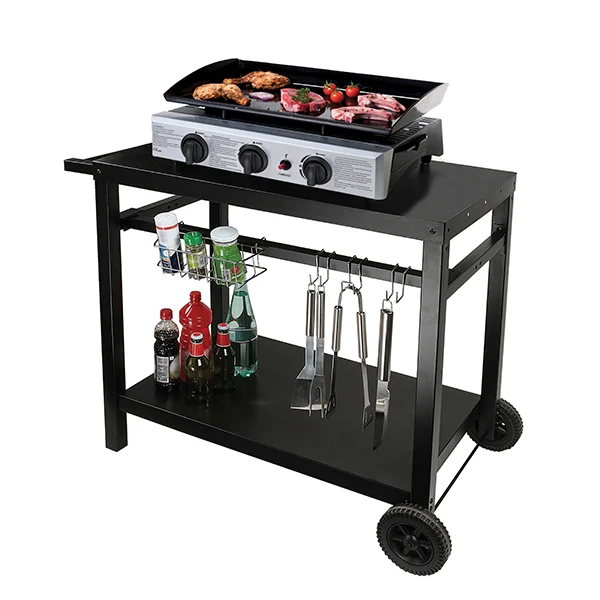 Chariot pour plancha en métal Livoo